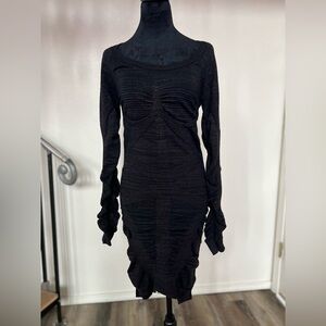 ALL SAINTS Vikrama metallic bandage dress